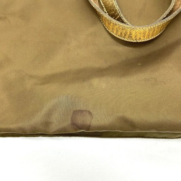 PRADA Bear Stone Tote bag Nylon / Leather BrownBased/GoldHardware - Picture 13 of 16